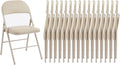 Sweetcrispy Folding Chair 12 Pack, Leather Padded Folding Chairs, Sturdy Metal Foldable Chairs wourant