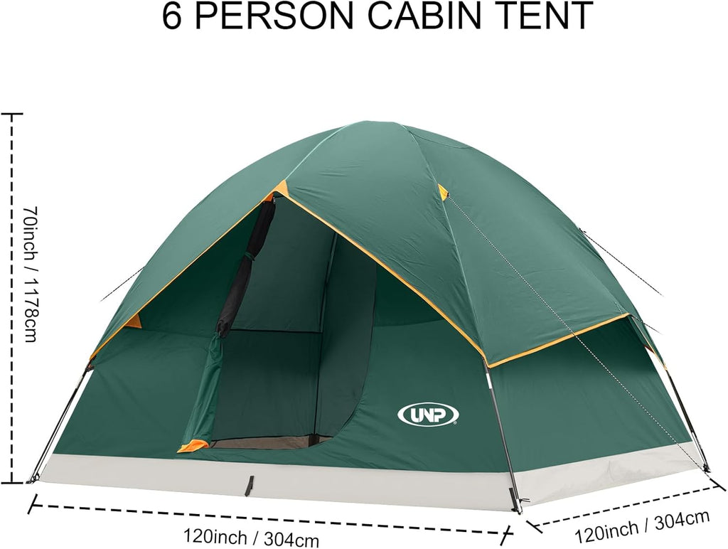 Camping Tent 2/3/4/6 Person Dome Tent Portable Camping Tent for Outdoor and Backpacking Beach wourant