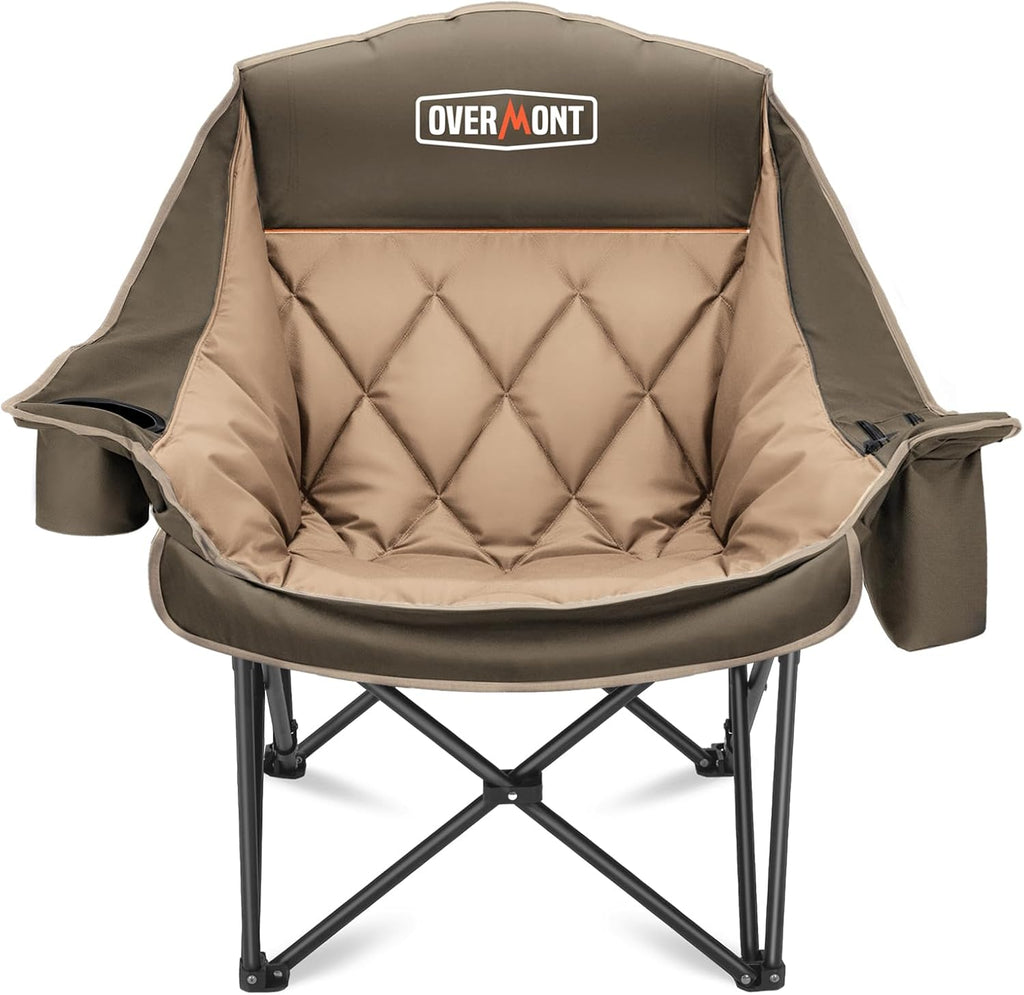 Extra Large Double Camping Chair - 2 Person Comfortable Sofa Chair Adult Loveseat - Heavy Duty Lawn Chair wourant