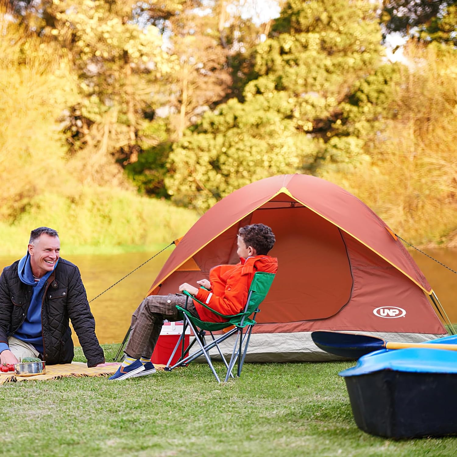 Camping Tent 2/3/4/6 Person Dome Tent Portable Camping Tent for Outdoor and Backpacking Beach wourant