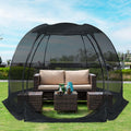 Screen gazebo, sleeps 6-10-15 people Igloo-style canopy tent with mosquito net on the sides Perfect for garden, patio, backyard wourant