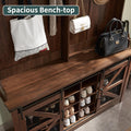 JXQTLINGMU 59-inch Farmhouse Foyer Tree with Shoe Storage, Entryway Bench Foyer Coat Rack Cabinet wourant