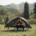 Camping Cot Tent - Waterproof 1-Person Off-Ground Combo Cot Bed for Adults Portable Easy Set-up Tent wourant