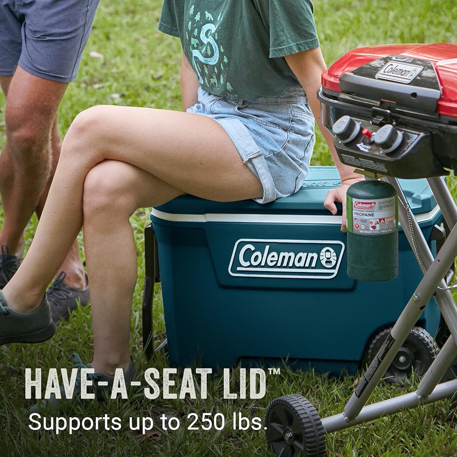 Coleman Classic Series Insulated Portable Wheeled Cooler, Leak-Resistant Outdoor Hard Cooler Keeps Ice up to 5 Days, 100-Quart wourant
